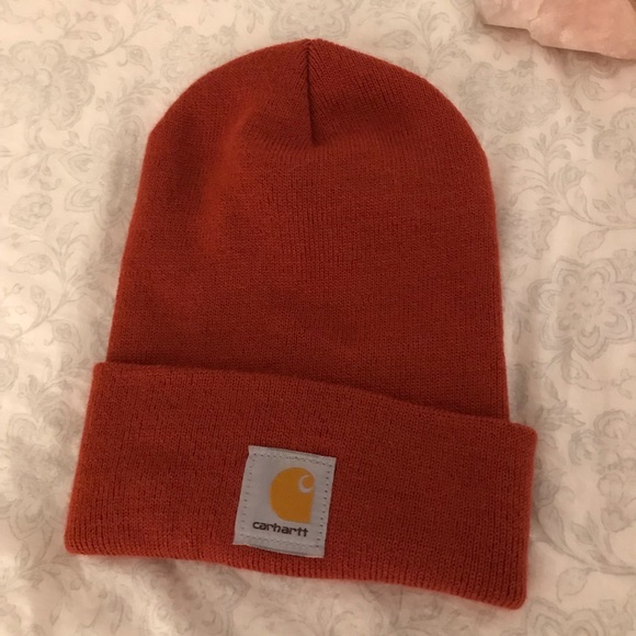 burnt orange carhartt beanie